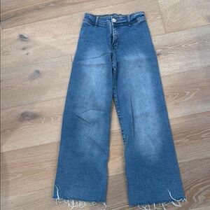 Classic Blue Wide-Leg Jeans